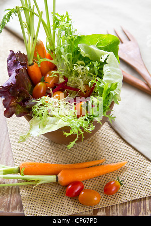 Bol à salade du jardin Banque D'Images