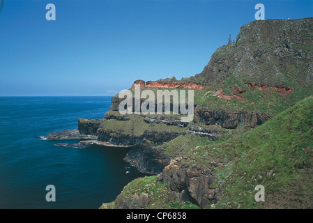 L'IRLANDE DU NORD Giant's Causeway PORT REOSTAN COSTA Banque D'Images