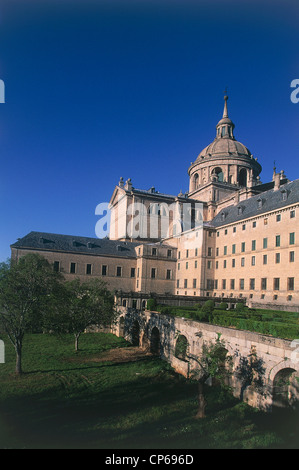 Espagne - Madrid - Real Monasterio de San Lorenzo de El Escorial (Site du patrimoine mondial par l'UNESCO, 1984). Banque D'Images