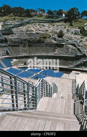 Amphithéâtre romain de Cagliari Sardaigne Banque D'Images