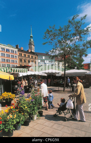 Allemagne - Munich - Munich. Viktualienmarkt. Banque D'Images