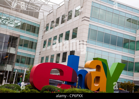 Ebay's des bureaux à San Jose en Californie, Première Rue du Nord Banque D'Images