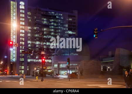 San Jose California City Hall de nuit Banque D'Images