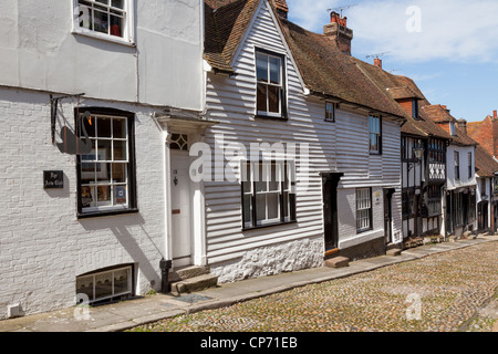 West Street, Rye, East Sussex, Angleterre. Banque D'Images