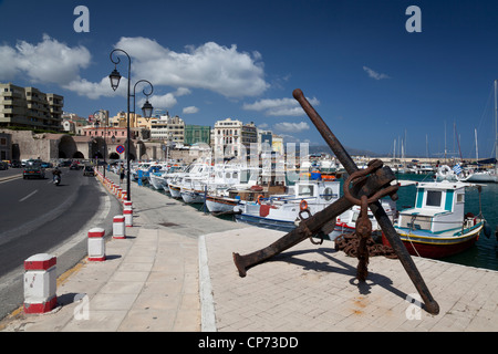 Le port d''Héraklion, Crète, Grèce Banque D'Images