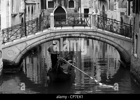 Gondolier Banque D'Images