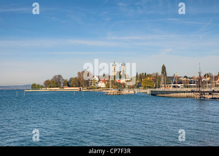 Église de château, Friedrichshafen, Promenade, Baden-Wurttemberg, Lac de Constance, Allemagne Banque D'Images