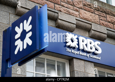 Rbs Royal Bank of Scotland succursale bancaire à fort William Scotland UK Banque D'Images