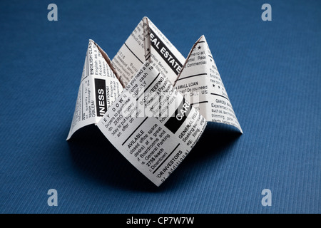 Journal Fortune Teller, Annonce, concept d'entreprise. Banque D'Images