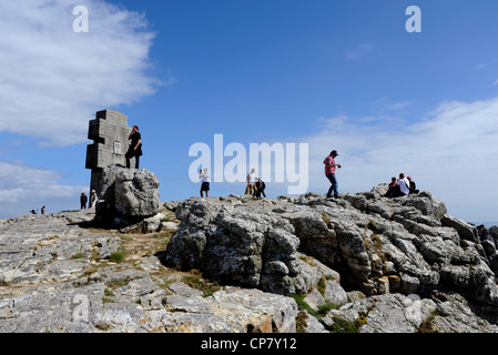 Memorial aux Breton de la France Libre,pour les Britanniques de la France libre,WW II,Pointe de Pen-Hir,île de Crozon près de Camaret,Finister Banque D'Images