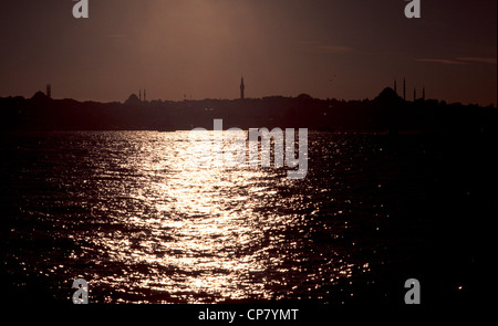 Istanbul - Silhouette Banque D'Images