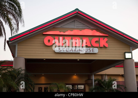 Outback Steakhouse Restaurant, Tampa, Floride Banque D'Images