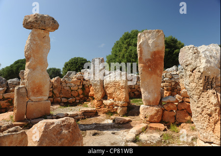 Talyots à Torre d'en Galmes, Minorque, Espagne Banque D'Images