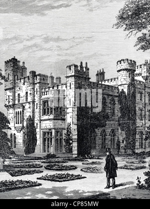 Nouveau château Hawarden, Hawarden, Flintshire, Pays de Galles, en Angleterre, la succession de l'ancien Premier ministre britannique, William Ewart Gladstone, Banque D'Images