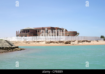 Vue d'El Gouna resort apartments, nouvelle construction, l'Égypte, mer Rouge Banque D'Images