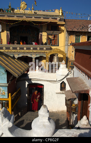 Stupa Bouddhiste Boudhanath, Katmandou, Népal Banque D'Images