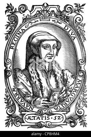 Marguerite d'Angoulême, ou Marguerite de Navarre ou Marguerite d'Angoulême ou Margarete de Navarre, Margarete De Valois ou Margue Banque D'Images