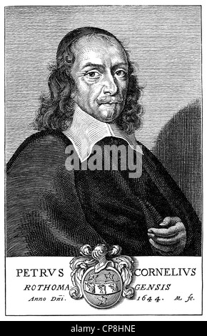 Pierre Corneille, 1606 - 1684, un auteur et dramaturge français du Baroque, Historische Druck aus dem 19. Jahrhundert, Portrait Banque D'Images