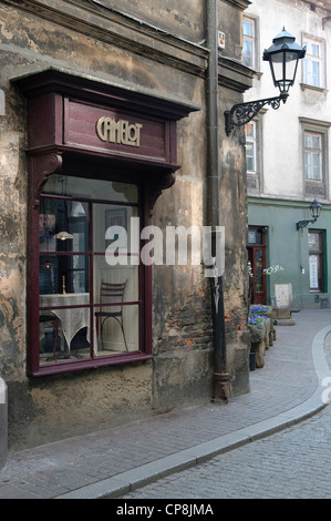 Camelot Cafe à St Thomas Street, Cracovie, Pologne. Banque D'Images