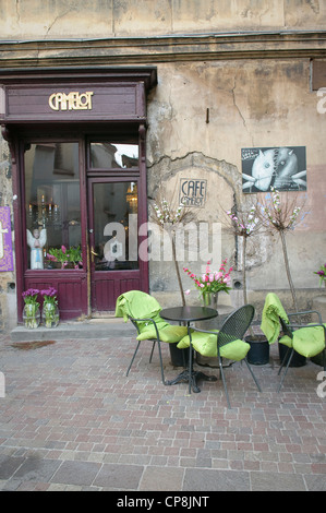 Camelot Cafe à St Thomas Street, Cracovie, Pologne. Banque D'Images