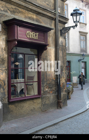 Camelot Cafe à St Thomas Street, Cracovie, Pologne. Banque D'Images