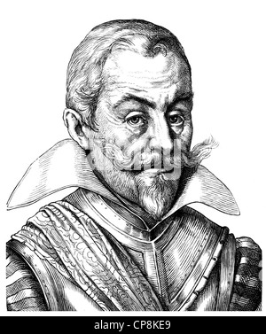 Johann t'Serclaes Tilly, 1559 - 1632, le commandant de l'armée et commandant de la ligue catholique pendant la Guerre de Trente Ans, Banque D'Images