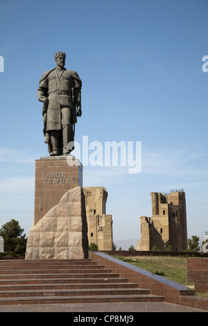 Statue d'Amir Timur Banque D'Images