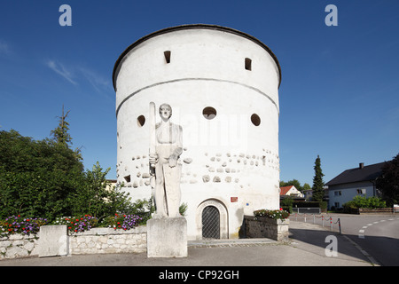 Allemagne, Bavière, Thuringe, Kehlheim, vue d'Schleiferturm Banque D'Images