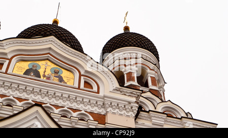 Aleksander Nevski Cathedral à Tallinn, Estonie. Conçu par Mikhail Préobrajenski et construit entre 1894-1900 Banque D'Images