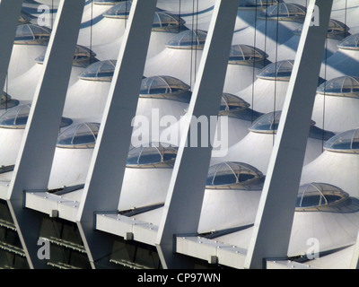 Nouveau stade de football pour le championnat d'Europe de Football UEFA 2012, Kiev, Ukraine, l'Europe conçu par les architectes gmp Banque D'Images