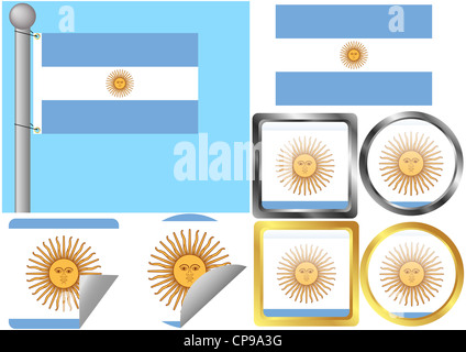 Drapeau Argentine Banque D'Images