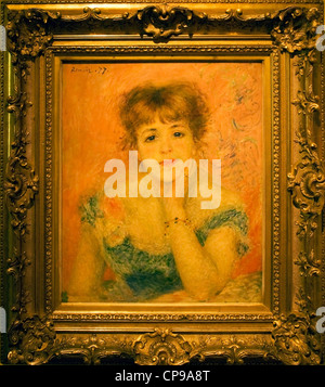Portrait de l'actrice Jeanne Samary par Pierre Auguste Renoir la  reproduction de l'État Collection Musée des beaux-arts Pouchkine Photo  Stock - Alamy
