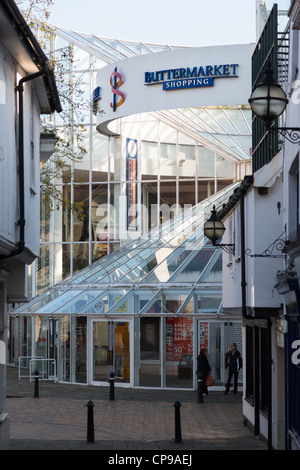 Centre Commercial Buttermarket, Ipswich, Suffolk, UK. Banque D'Images