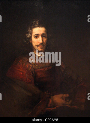 Peinture de Rembrandt dans le MET, NY} Banque D'Images