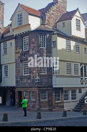 La maison de John Knox, Royal Mile, Édimbourg, Vieille Ville Banque D'Images