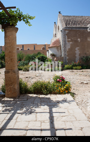 Monastère d'Arkadi, Crète, Grèce. Banque D'Images