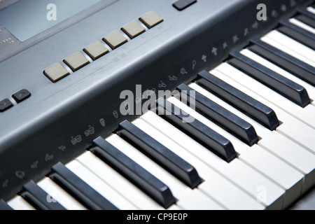 Partie de electronic piano keyboard Banque D'Images