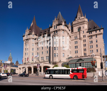 L'Hôtel Fairmont Château Laurier, hôtel au centre-ville d'Ottawa, Ontario, Canada. Banque D'Images