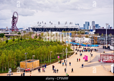 Londres se prépare à la série Oympic Park à Londres le 6 mai 2012. La série est le Londres prépare l officiel Banque D'Images