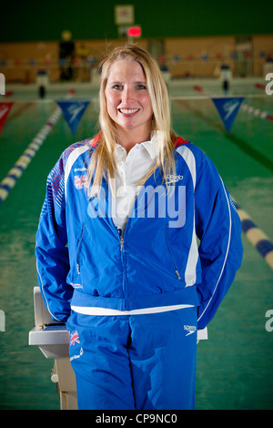 Stephanie Millward, nageur paralympique, représenté à la piscine nationale du Pays de Galles, Swansea, Pays de Galles, Royaume-Uni Banque D'Images