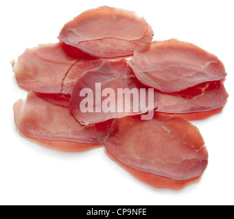 Fin guéri en tranches de jambon séché à l'air Banque D'Images