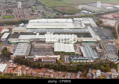 L'image aérienne de l'usine automobile de Longbridge Banque D'Images