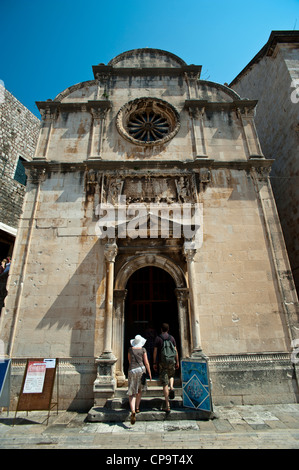 L'église St Sauveur , Old Town, Dubrovnik. La Croatie. Banque D'Images