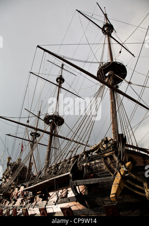 Détail de Galion Neptune, utilisé par R. Polansky pour le film Pirates Banque D'Images