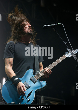 Dave Grohl/homme pour les Foo Fighters Live at Wembley Arena 2010 Banque D'Images