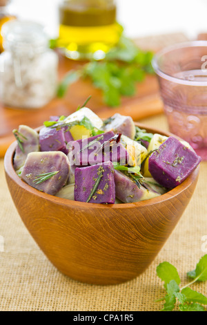 Salade de pommes de terre et de l'Igname Banque D'Images