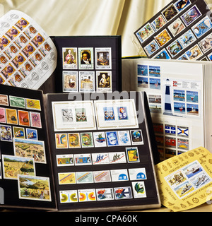 Collection de timbres-poste Banque D'Images