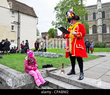 Le crieur de Rochester dans le Kent Banque D'Images