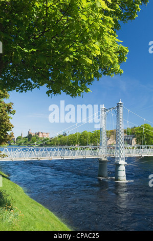 L'infirmerie et pont du château, Inverness, Écosse. Banque D'Images