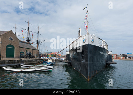 Hartlepool Historic Quay maintenant connue sous le nom de Hartlepool Maritime Experience Banque D'Images